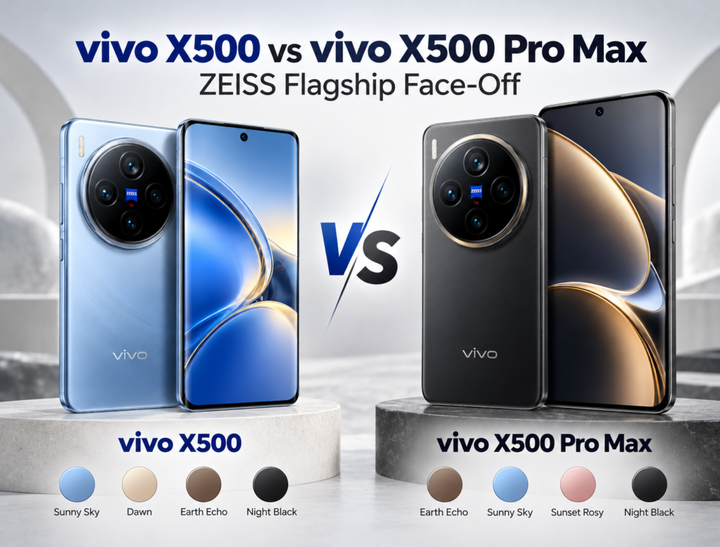 vivo X500 Pro Max vs X500: ZEISS Flagship Face-Off vivo X500 Pro Max vs X500: