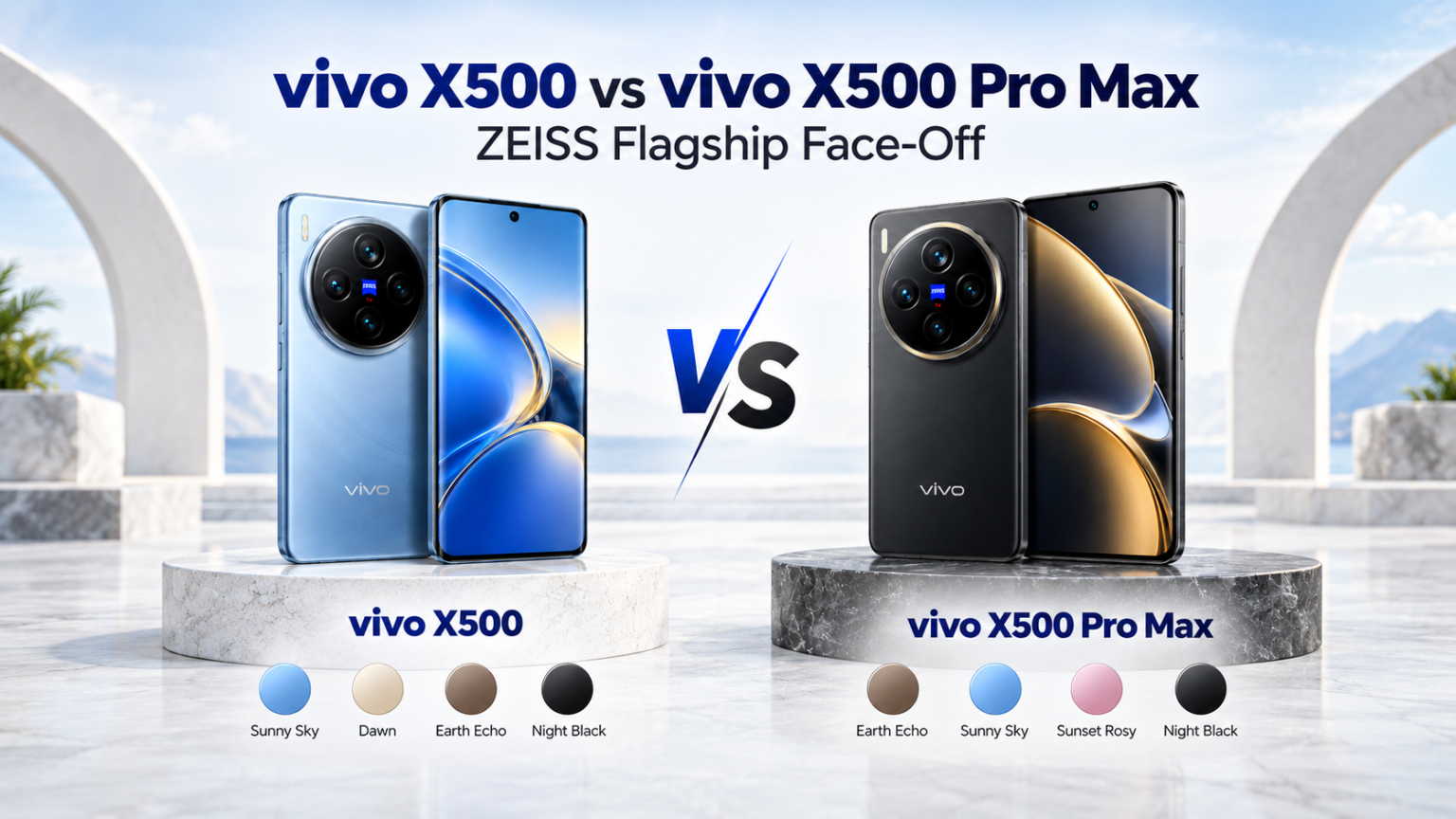 vivo X500 vs Pro Max Flagship Face-Off
